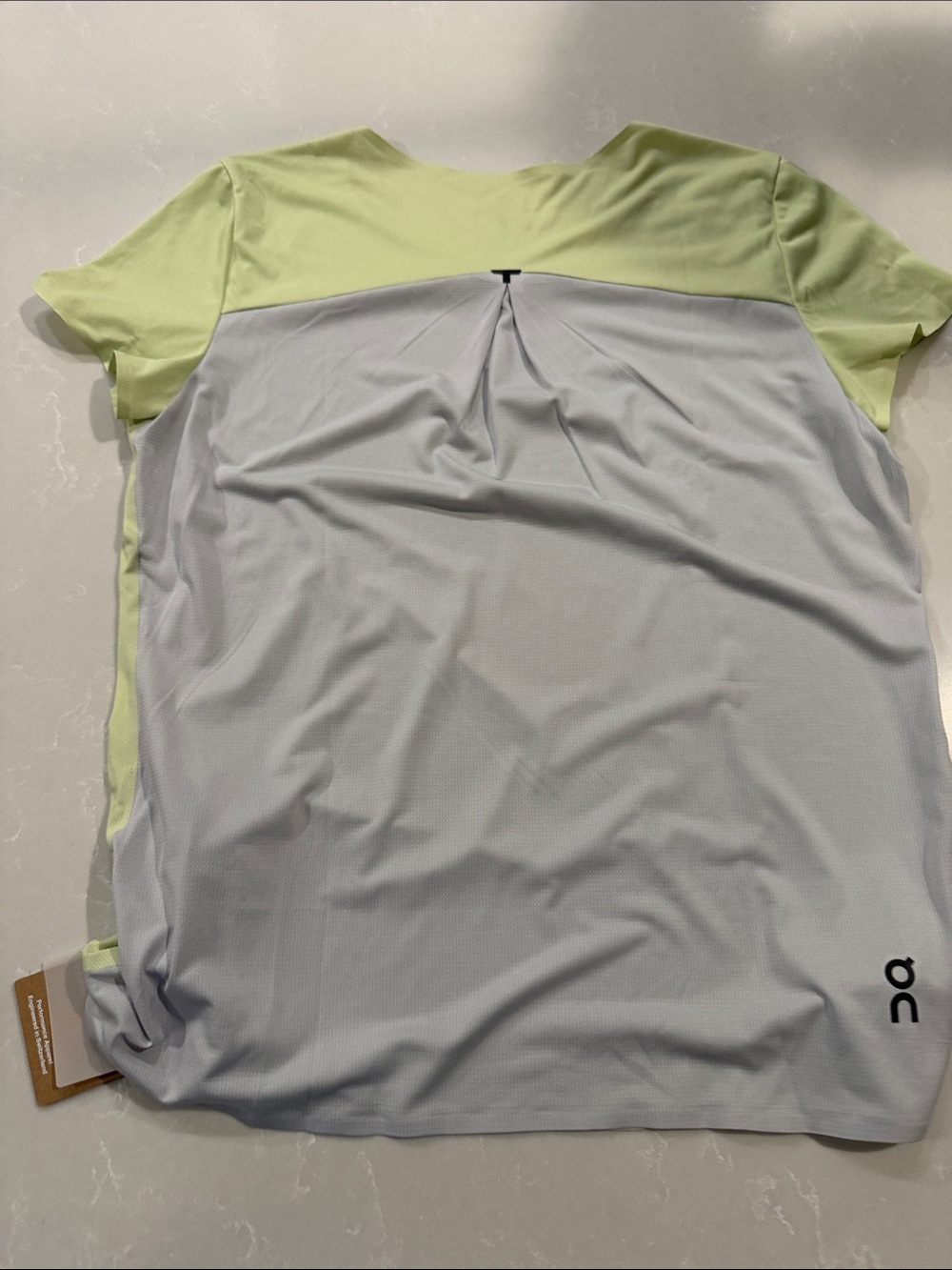 On Running Women's Short-Sleeve Performance Tee in Pale Green - Picture 4 of 4